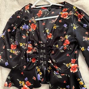 forever 21 corset style crop top size medium
